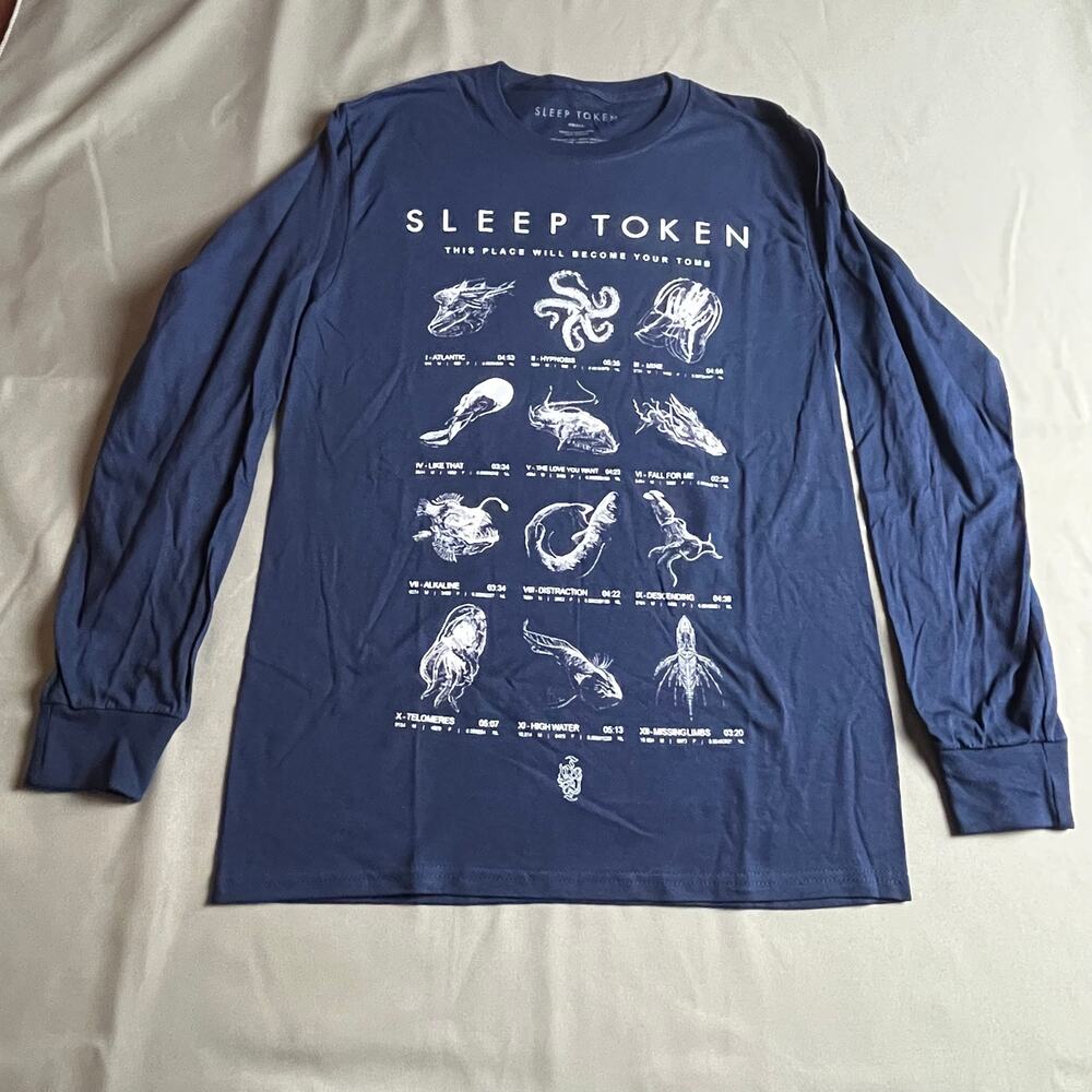 Sleep Token Shirt Blue Small Long Sleeve This Place Will Become Your Tomb